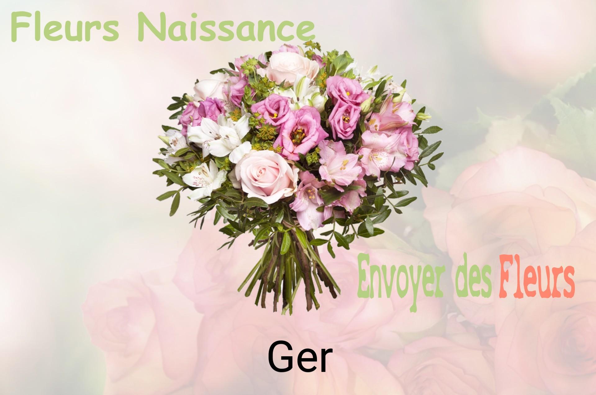Bouquet de fleurs de naissance livré à Ger